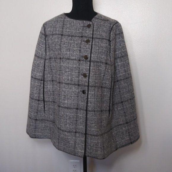 The Limited Jackets & Blazers - Limited Scandal Collection Olivia Pope Plaid Cape